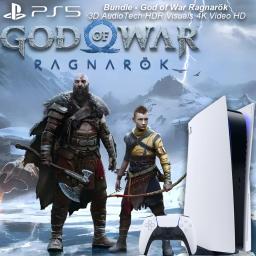 Sony PS5, PlayStation 5 Console Digital Edition God of War Ragnarök Bundle, Games Download Included Ultra High Speed PS 5