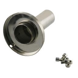 JZZ universal high-quality sound control 76mm 89mm 102 114mm car exhaust dB-killer stainless steel muffler silencer reduce noise