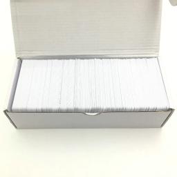 100pcs High Quality Printable Cr80 Sublimation Plastic White ID Business Blank Pvc Card