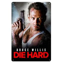 Die Hard Bruce Willis Movie Metal Poster Tin Sign 20x30cm collectable plate
