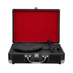Portable Turntable Player with Speakers Vintage Phonograph Vinyl Record Player Stereo Sound Turntables for 180/200/300mm Record