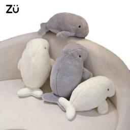 40/50cm Kawaii Manatee Plushies Sea Cow Plush Toys Lifelike Stuffed Ocean Animals Dugong Soft Dolls Kids Educational Gifts