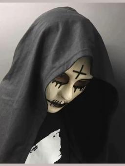 Halloween clown mask, ghost face funny mask, horror revenge mask, dance party role-playing mask, costume decoration props