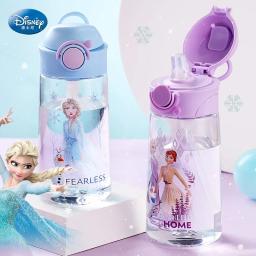 470ml Disney Frozen kids Cup with Straw Fall Portable Water Jug Water Bottle BPA Free Water Bottle Cute Elsa and Anna Bottle