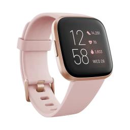 Fitbit Versa 2 Health & Fitness Smartwatch Activity Trackers Petal /Copper Rose Aluminum