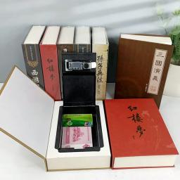Home Book Safe Key Lock Type High Quality Secret Book Hidden Safe Safe Metal Steel Simulation Classic Books Money Box Coin Bank