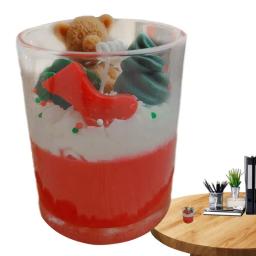 Holiday Scented Candles Cute Winter Scented Candles Christmas Scented Candles Decor Compact Home Decoration Soy Wax Candle For