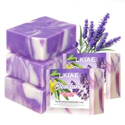 Manufacturer 5 Days Anti Acne Brightening Pure Lavender Essential Oil Gluta Face Whitening Handmade Lavender Soap For Black Skin