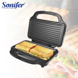Electric sandwich maker Grill plate Panini  900W Cooking Kitchen Appliances Breakfast Waffles Machine Non-stick Iron Pan Sonifer