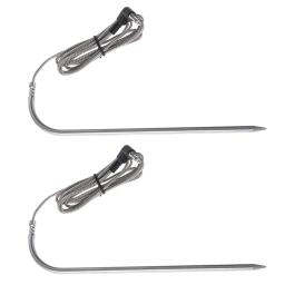 2pcs PB-RP-1250 BBQ Meat Temperature Probe Sensor 18cm fit Pit Boss Wood Pellet Grill  Read Control 3.5mm Universal Adapter