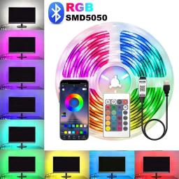 Usb Led Light Decoration For Room 5050 5V High Brightness 5M Christmas Led Lighting Bar White Ice Diode Tape Bluetooth Rgb Strip