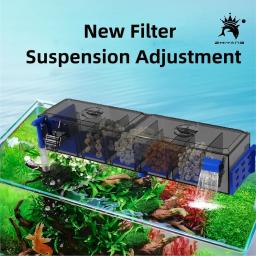 110v 220v wall-mounted new top filter wall-mounted waterfall filter roller circulation oxygenation multi-layer filtration