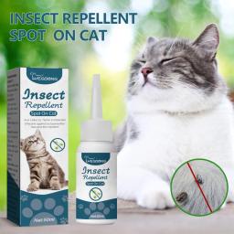 1.7oz Flea Drops for Pets Dogs Repellent-Drop Flea Eggs Remover Gentle Plant-Based Formula for Cats