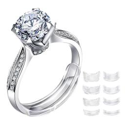 Ring Sizers for Loose Rings - 8-Pack Easy-Clip Ring Size Adjuster for 1-10 mm Band Widths - Ring Guards for Women and Men