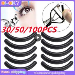 10/20/30/50pcs/set Black High Elastic Refill Silicone Durable Universal Eyelashes Curler Replacement Pads Cosmetic Makeup Tools