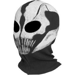 Balaclava Hood Cowl Winter Cyberpunk Ghost Mask Scary Skeleton Skull Death Balaclava Face Mask for Halloween Cosplay Costume