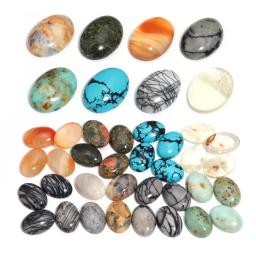 2pcs/lot Natural Stone Cabochon Agate Turquoises Cabochons Beads Created Oval Beads For Handmade Diy Jewelry Making Ring Gifts