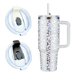 Replacement Lid Compatible with Stanley Adventure Quencher Travel 40 OZ Clear Spill Proof Tumbler Cover Compatible with Stanley
