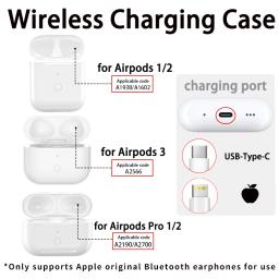 Wireless Charging Case Replacement Compatible with Airpods Pro 1 2 3 Charger Case with Bluetooth Pairing Sync Button