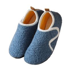 Fuzzy House Slippers For Women Men Indoor Closed Back Lightweight Cozy Faux Furry Liner Barefoot Memory Foam Slippers for Women