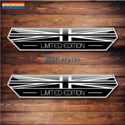 3D Car Sticker Stereo Epoxy Sticker Union Jack Limited Edition Black and White Car Dome Sticker Auto Parts Laptop Vinyl Decal