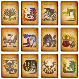 Japanese Game Animated Vintage Canvas Painting Wall Pictures Monster Hunter Art Posters and Prints for Living Room Home Decor