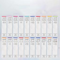 1pc Japan UNI Smudge Proof Leads 0.3/0.5/0.7/0.9mm B/2B/3B/4B/HB/2H/3H/4H/F Black Color Mechanical Pencil Lead Core
