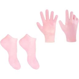 2 Pairs Moisturizing Glove Socks Hand Foot Care For Dry Cracked Skin Calluses Anti-Slip Silicone Gel  Moisturizer Manicure Tools