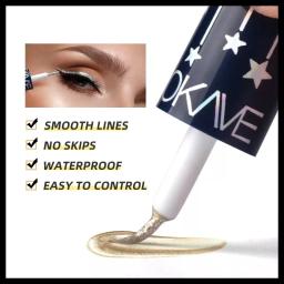 Professional High Quality Waterproof Long-Lasting Eyeliner High Gloss Liquid Diamond Starlight Amplification Double Silky Makeup