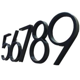 5 Inch Zinc Alloy Doorplate Number Floating Metal Characters for Sign Plate Garden Door Mailbox Decor with Nail Kit House Number