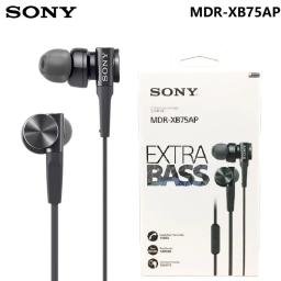 Original Sony MDR-XB75AP Premium In-Ear Extra Bass Earphone with Mic