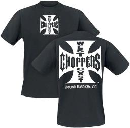 West Coast Choppers Iron Cross T-Shirt Black Fashion Mens Tees