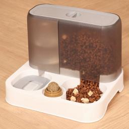 3 in 1 Pet Cat Automatic Feeder Water Dispenser food storage barrel Wet and Separation Dog Food Container Drinking Water Bowl