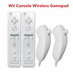 1 pair with Nunchuck Controller Set Motion Plus Remote Controller Wii Remote Controller Gamepad for Nintendo Wii Games Control