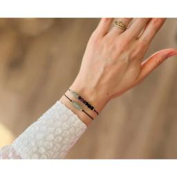 Attract prosperity, wealth, money, Dongling, amethyst, black tourmaline handmade silk to attract wealth bracelet crystal