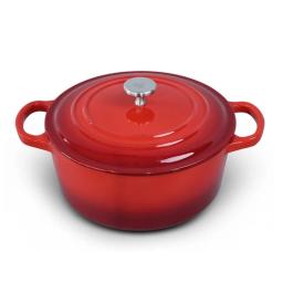 Enameled Dutch Oven Pot with Lid,Cast Iron Dutch Oven with Dual Handles for Bread Baking,Cooking,Non-stick Enamel Coated Cookwar