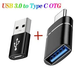 2PCS USB 3.0 To Type C OTG Charger Adapter Connector Type-C to USB Male To Type-c Adapt Converter for PC MacBook Car USB ipad