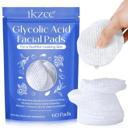 Glycolic Acid Facial Pads Exfoliating Brightening Moisturizing Fruit Acid Pads With Salicylic Acid Deep Cleaning Pads Skin Care
