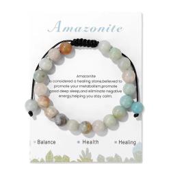 Amethyst Bracelet for Women 8mm Handmade Adjustable Amethyst Crystal Bracelet Natural Stone  Beaded Bracelet Healing Crystal Bra