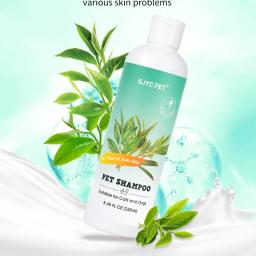 250ml Tea Tree Oil Pet Shampoo Deodorizing Soothing Formula for Sensitive Skin- Anti-Itch Shower Gel for Dogs and Cats