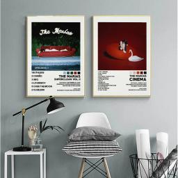 Poster Prints New The M-Marias Cinema Vol. II  Music Star Album Cover Canvas Painting Wall Art Picture Living Room  Home Decor