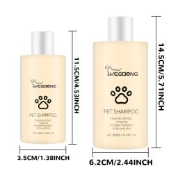Cats Shampoo & Conditioner for Dog 3/10oz Pet Shampoo Moisturizer Formula for Sensitive Skin Pet Bath Supply