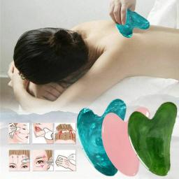 Heart Shape SPA Massage Beeswax  Scraping Massage Scraper Face Massager Acupuncture Guasha Board Massager For Face