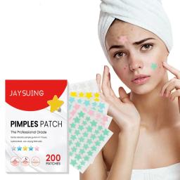 Pimple Patches For Face, Colorful Cute Star Zit Covers,Hydrocolloid Acne Patches With Tea Oil, Hyaluronic Sour(200 Count)