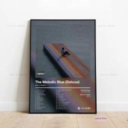 New Baby Keem The Melodic Blue Tracklist Music Album Cover Poster Prints Canvas Painting Art Wall Picture Living Room Home Decor