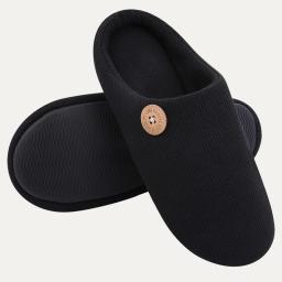 Smile Pop Women Flat Slippers Indoor Breathable Home Slippers Winter Cozy Women Slippers Soft Antiskid Slippers With Memory Foam