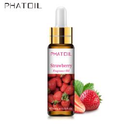 10ml Strawberry Fruit Fragrance Oils Diffuser Soap Candle Perfume with Dropper Apple Cherry Mango Lemon Pineapple Banana Coconut