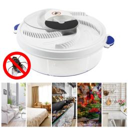 Automatic Flycatcher Pest Control Catcher High Efficiency Rotating Fly Catcher Indoor Outdoor Insect Reject Fly Trap Device
