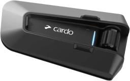 Cardo PACKTALK Edge Motorcycle Bluetooth Communication System Headset Intercom - Single Pack, Black