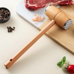 Food Mallet Double Sides Design Meat Tenderizer Mallet Kitchen Mallet Beef Steak Hammer for Restaurant Kitchen Nuts Ice Cubes